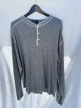 Ralph Lauren Gray Heather Long-Sleeve Henley